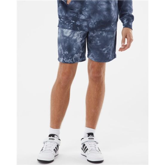 Independent Trading Co. PRM50STTD Unisex Tie-Dyed Fleece Shorts